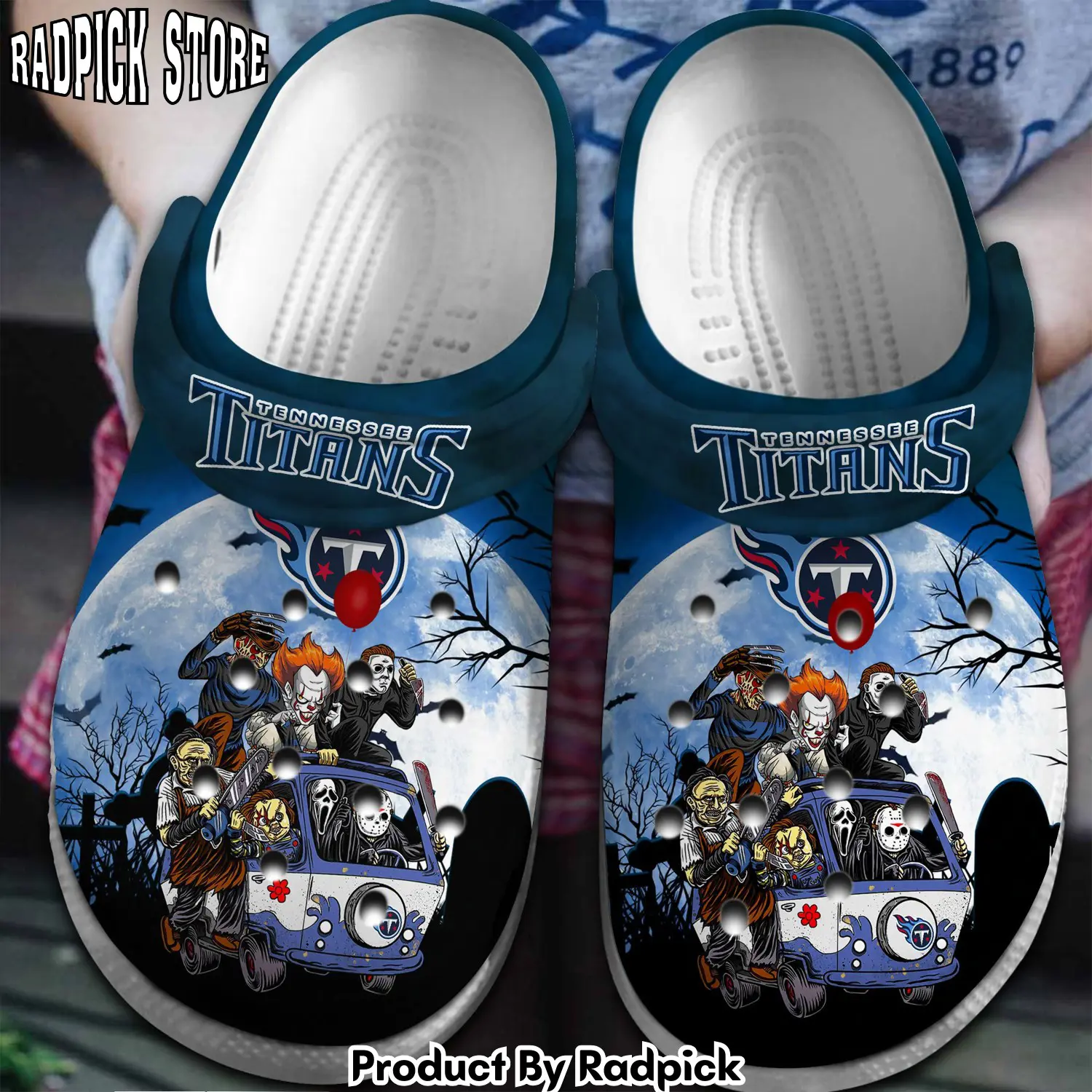 Radpick tennessee titans nfl sport crocss crocband clogs shoes comfortable for men women and kids footwearelite exclusive rp652796